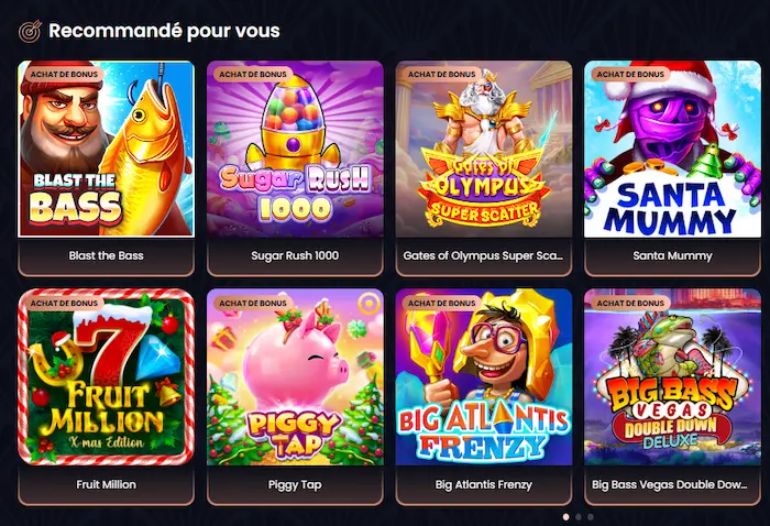 GreatSpin Casino Jeux